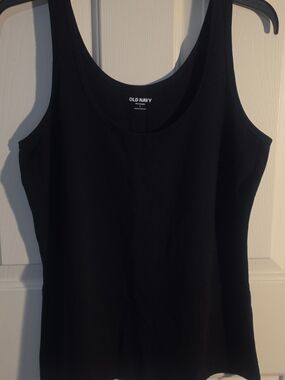 Old Navy Black Scoop Neck Women's Tank Top Size Large Nwot